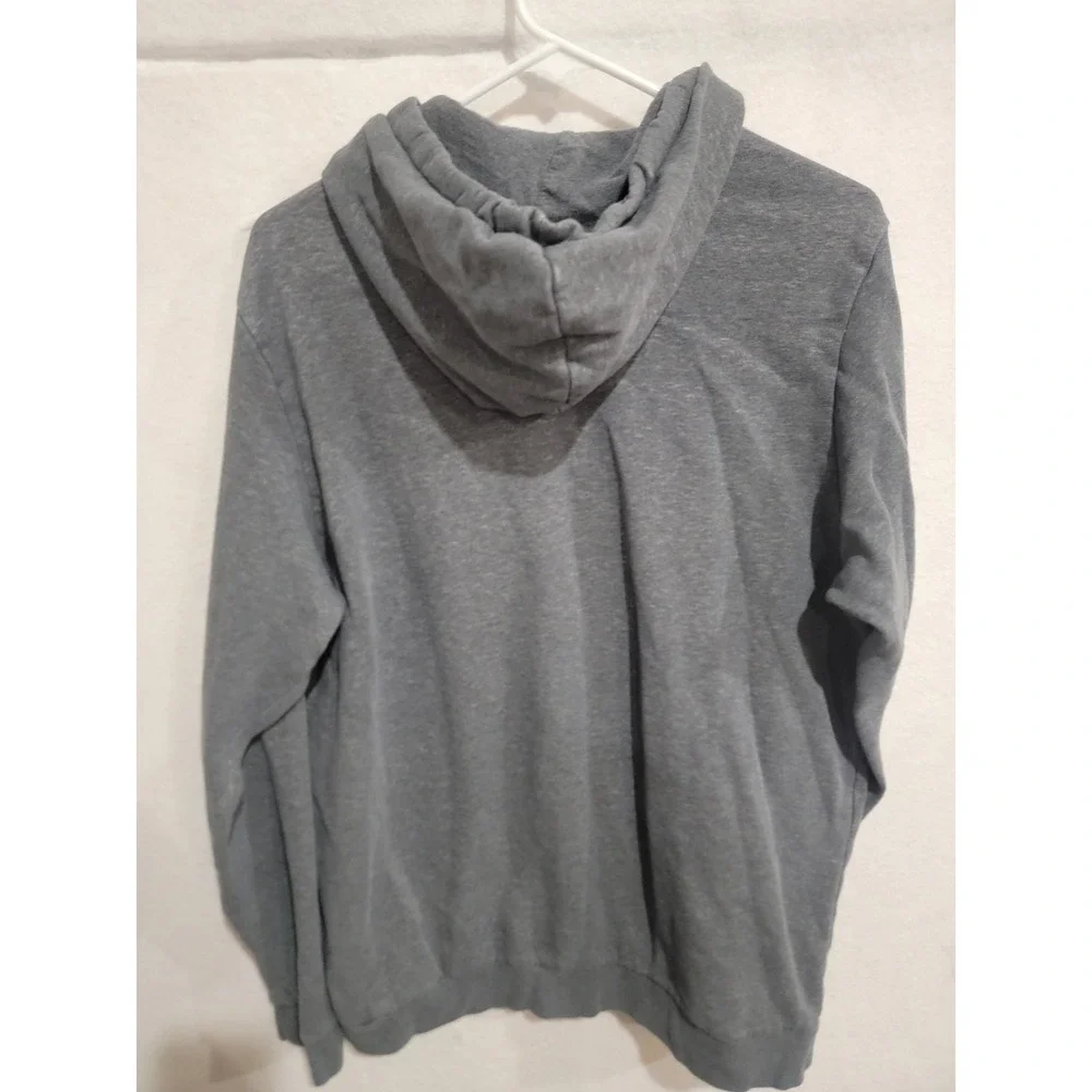 Adidas Mens Essentials Pullover Hoodie‎ Size Large Gray Embroidered Logo Fleece